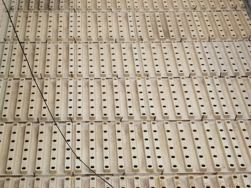 ABS 整体滤板施工现场效果呈现